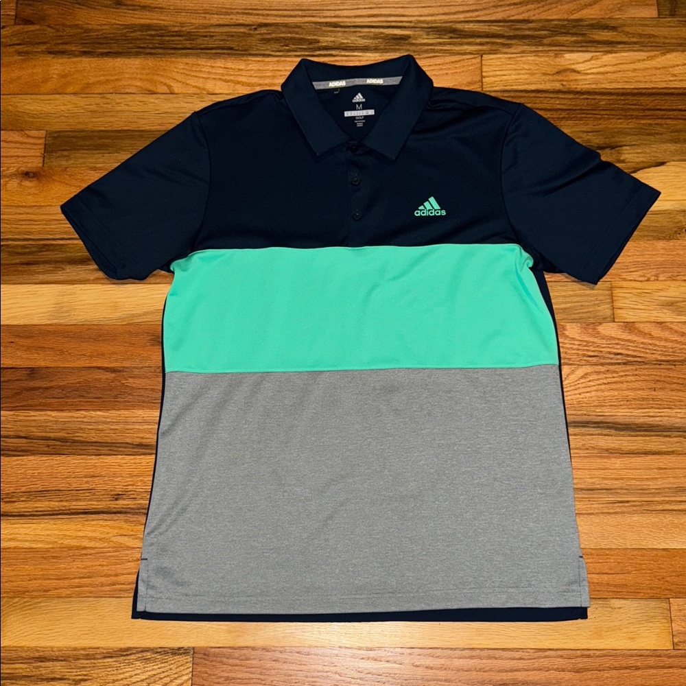 Men’s Adidas Golf Colorblock Polo Navy Medium